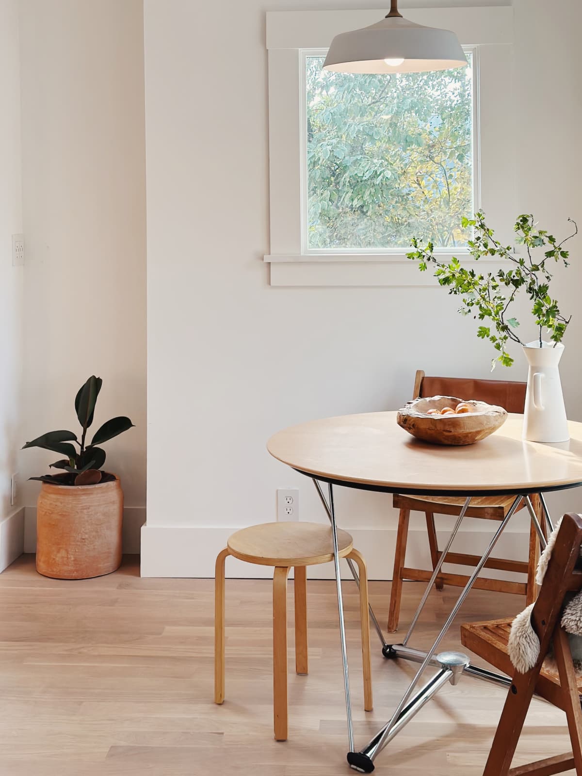 A cozy daylit kitchen nook